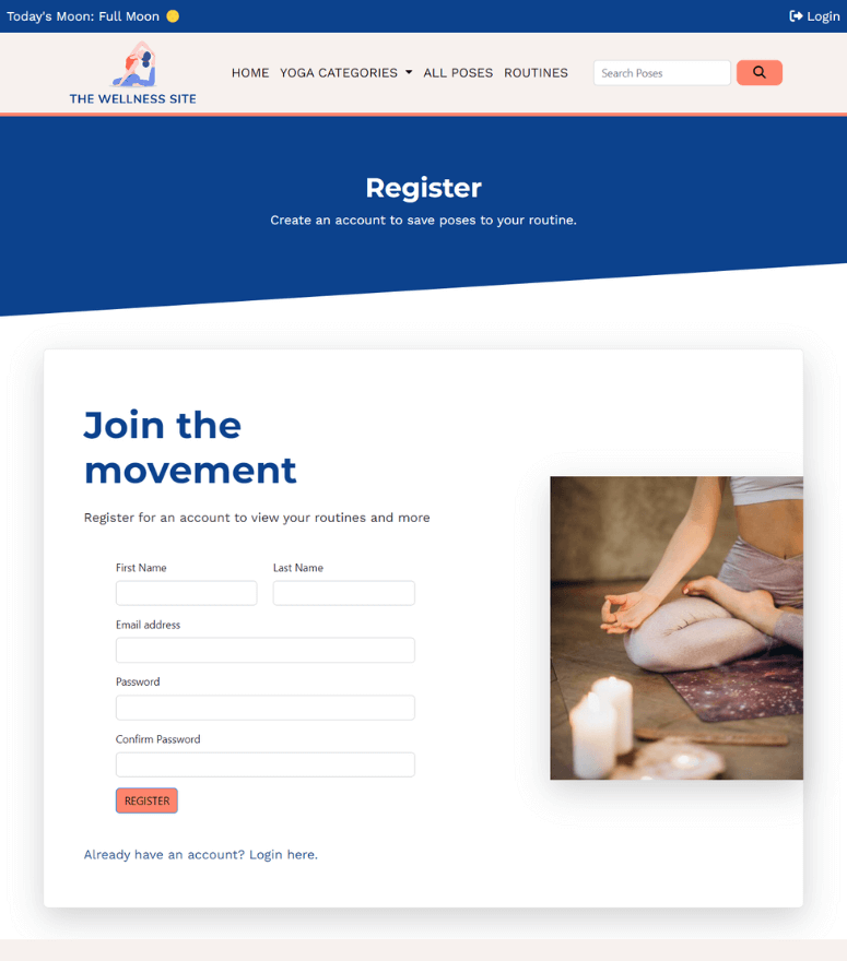 TWS registration form